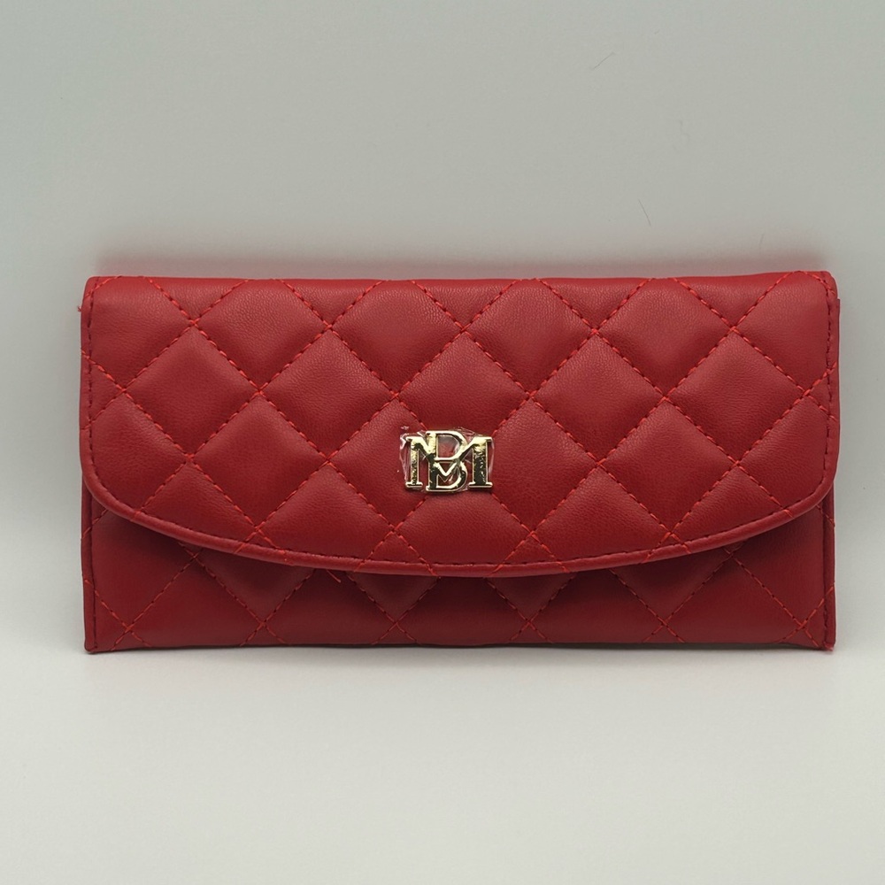 Badgley Mischka Red Quilted Women's Wallet